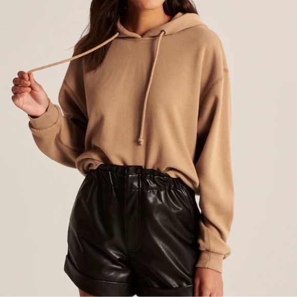 Abercrombie & Fitch High Low Crop Hoodie - Picture 3 of 14